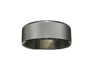 OEM Stainless Steel Round Cover Plate Inner Threaded Knurled Outside