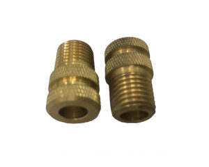 Copper Hollow Screw with Knurled and Thread Bolt CNC Machining Part