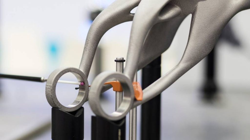 3D printed motorcycle wheel hub designed to hold the motorcycle wheel in place securely
