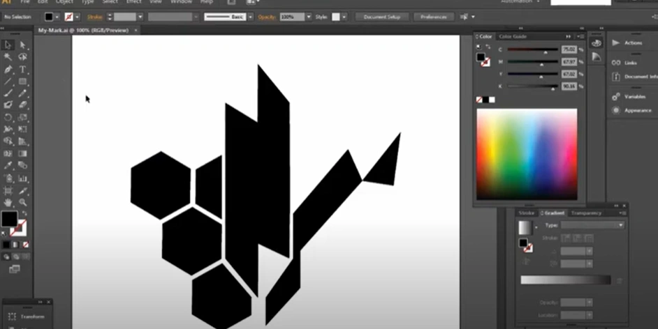 An image of a part shown in Adobe Illustrator file format