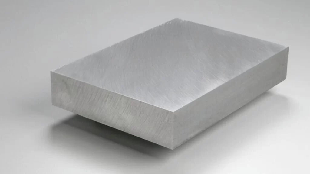 An image featuring an Aluminum 6061-T6 cut piece raw materials