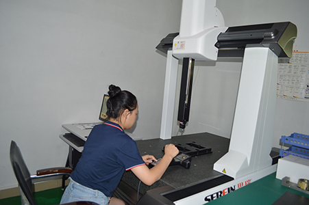 An operator at Ancastings with inspection equipment