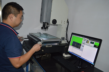 An operator at Ancastings with inspection equipment