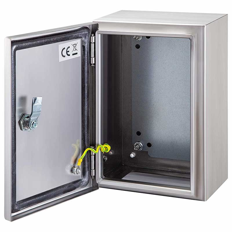 Anodized stainless steel electrical housing