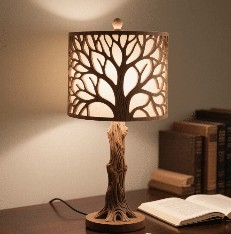 CNC Wood Lighting Fixtures