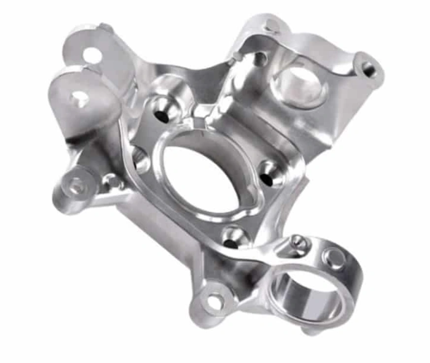 A CNC machined complex part CNC-machined component made from 7075 billet aluminum