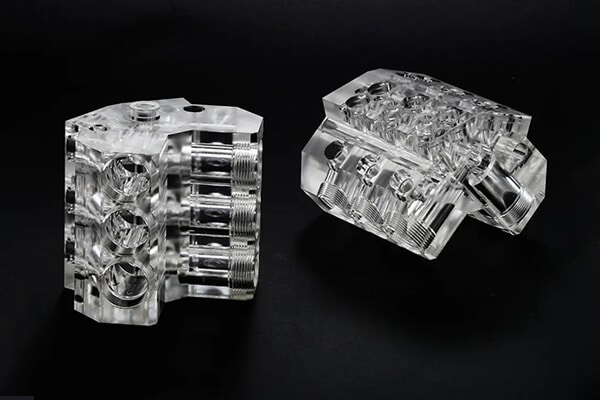 CNC machined PMMA