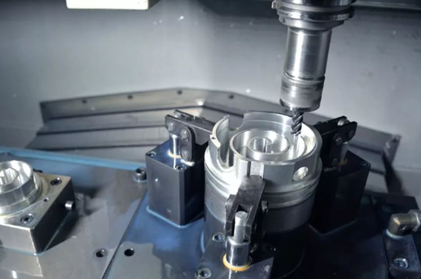 CNC machining orbiting scroll
