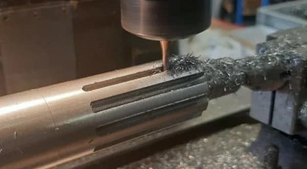 CNC milling of shaft parts