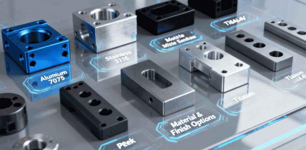 CNC online service material and surface finish (1)