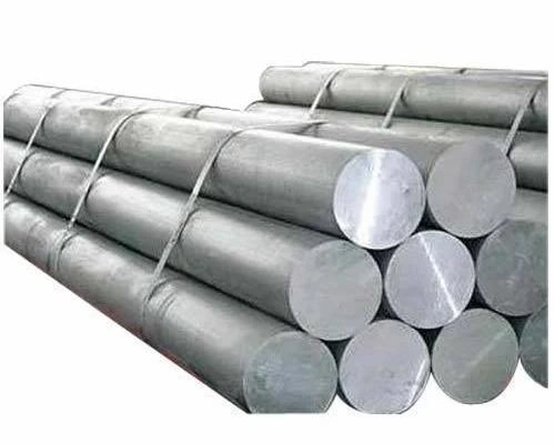 A close up view of carbon steel rods, diameter sections on front