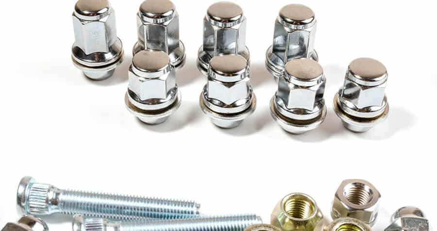 Chrome nuts and studs