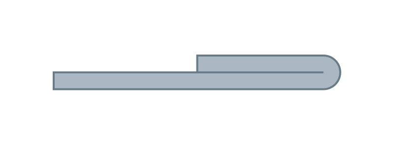 Closed or Flat Hem