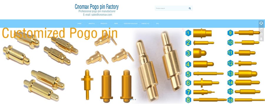 Cnomax Pogo pin factory WEB