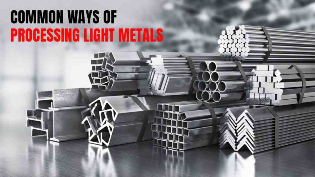 Various metal profiles, including round bars, square tubes, and angle irons.