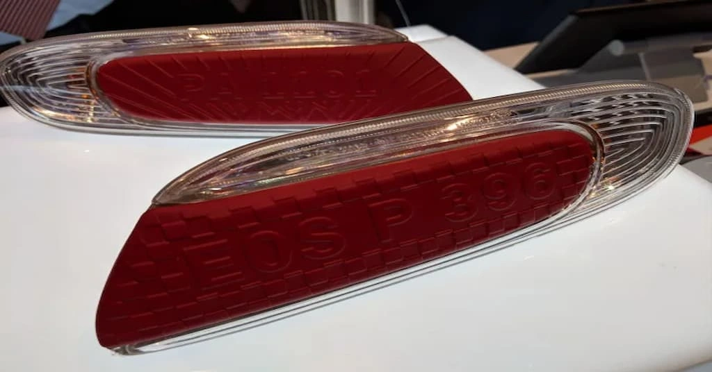 Alt text: An image of two custom car taillights made with 3D printing