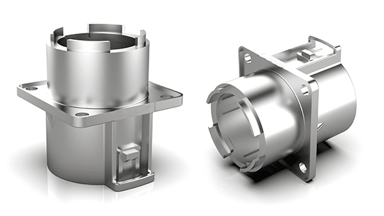 Die cast aluminum alloy connector housing