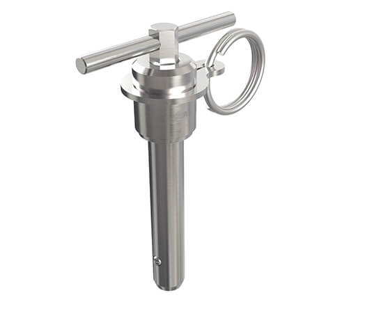 Double-acting-t-handle quick-release pin