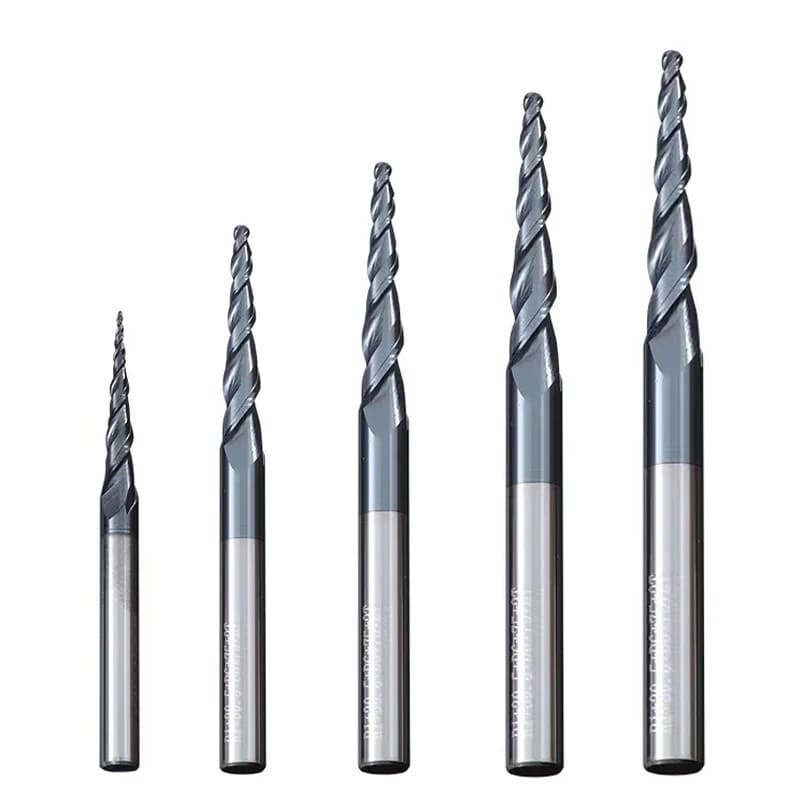 End mills with a small corner radius