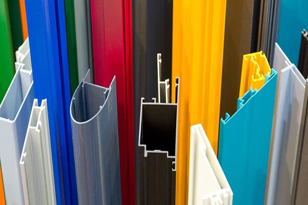 Farbige aluminium profile