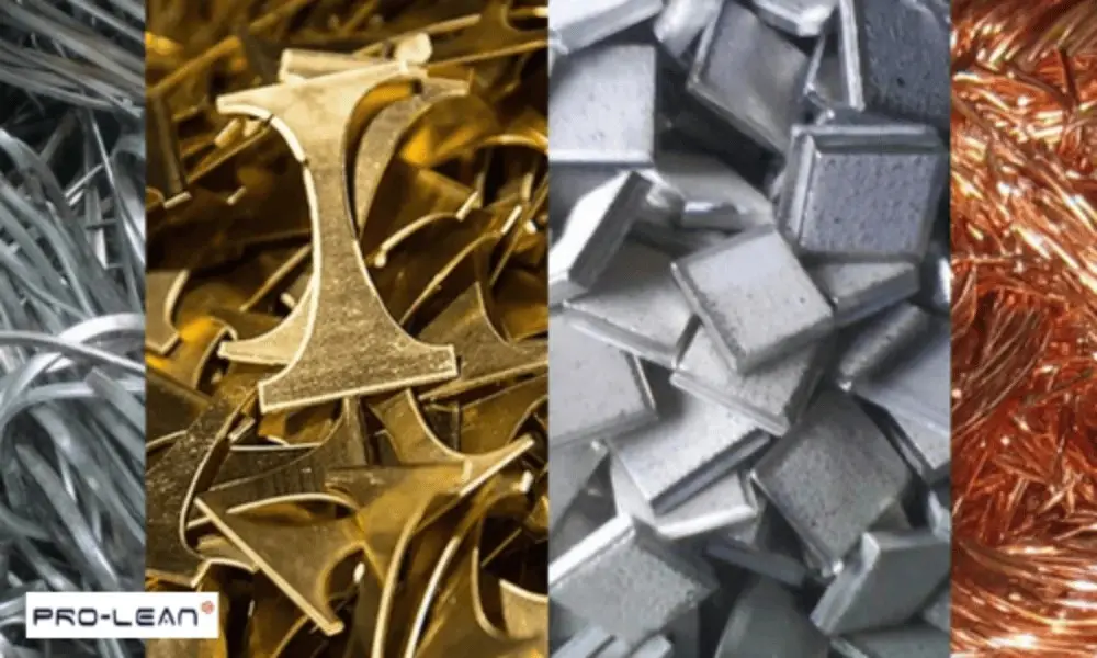 Collage of different ferrous alloys showcasing various colors and textures, highlighting material diversity.