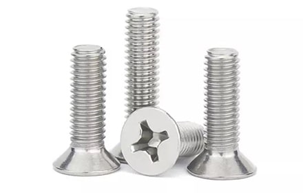 Flat head screw