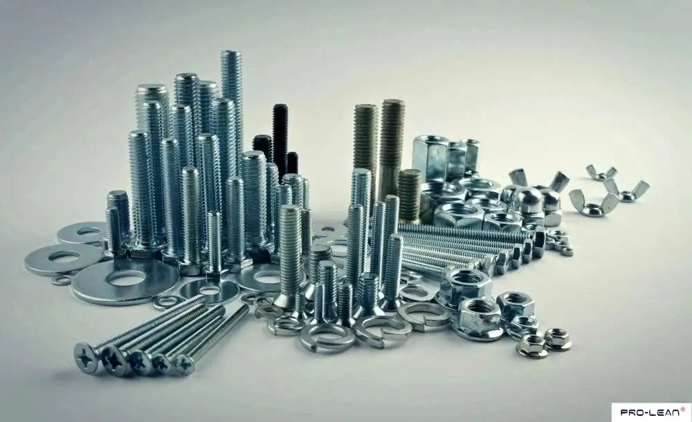 Assorted metal fasteners illustrating key components for successful tapping.