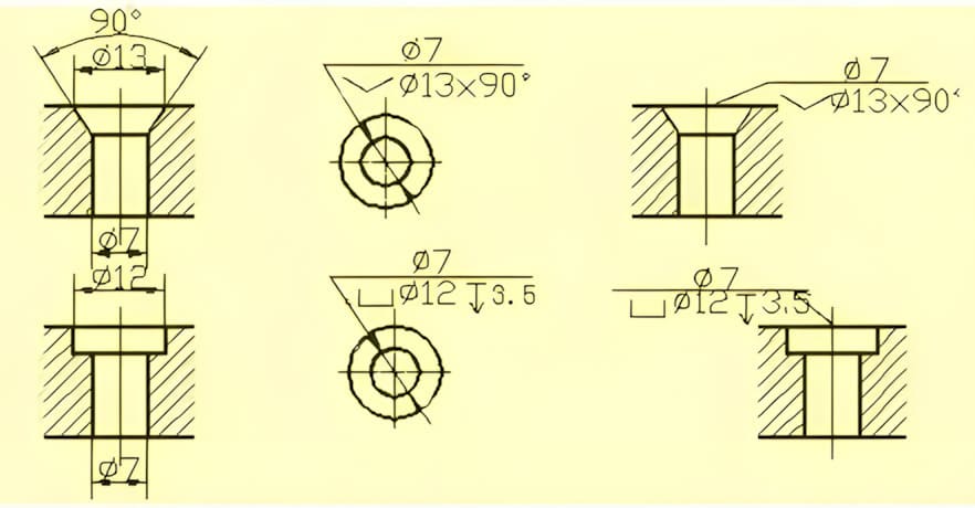 Hole Geometry & Drawing Callouts