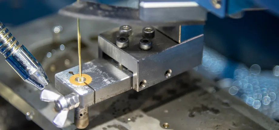 Hole drilling using edm machining; drill edm