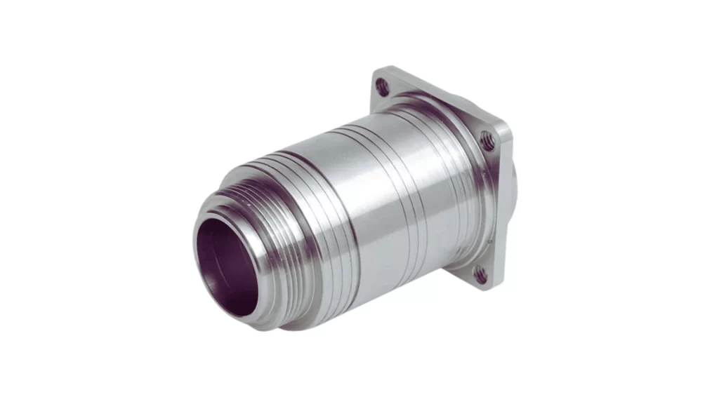 A clear image of the magnesium CNC turned part is displayed in white background.