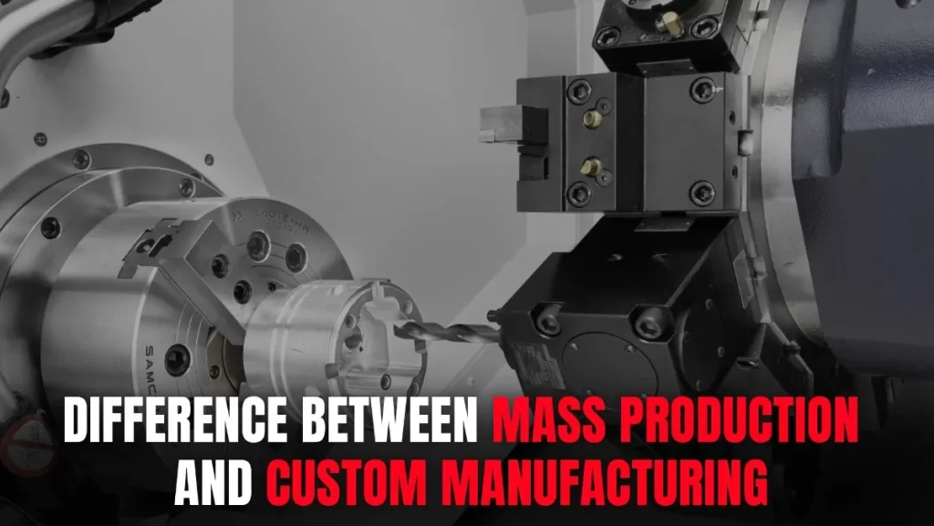 CNC machine working on a metal component.