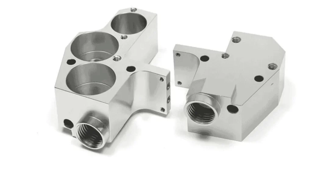 Medical milled components displayed on a white background.