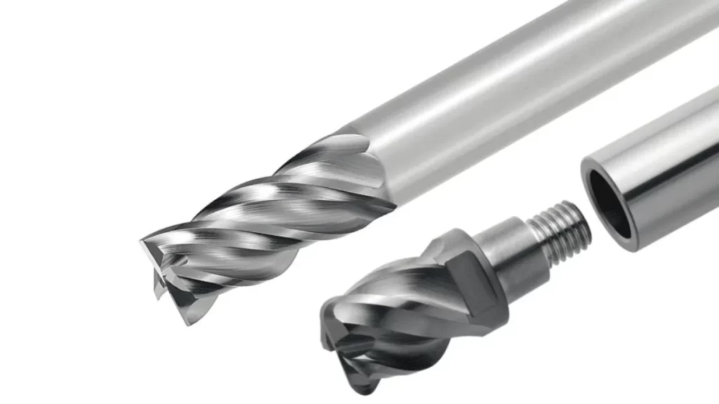 Close-up image of a simple milling bit.