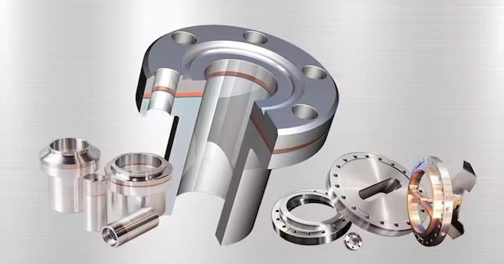 A half section view of bearing with various components at sides: Made with dissimilar metals.