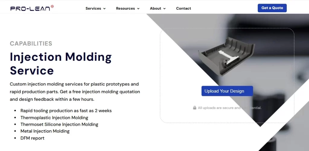 The image displays Ancastings' capabilities in Metal Injection Molding (MIM). It highlights the company's core expertise in providing a wide range of molding and materials, from plastic to metal and composite materials.