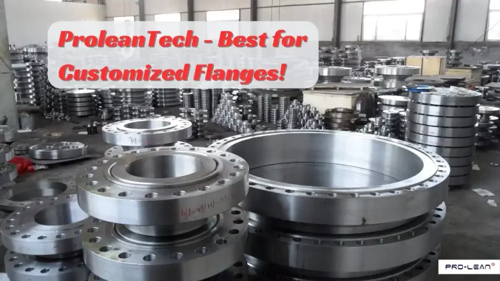Various metal flanges emphasizing customization options.