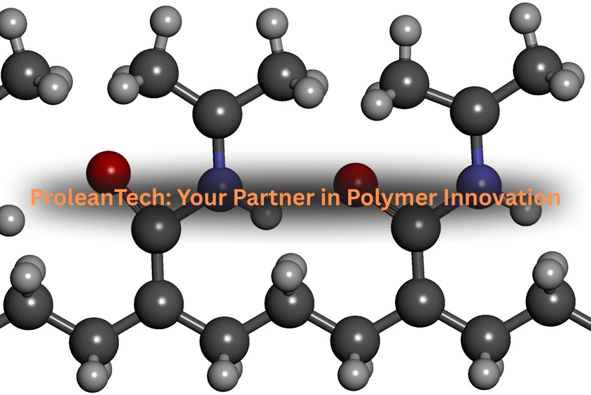 Molecular structure representing polymer innovation by Ancastings.