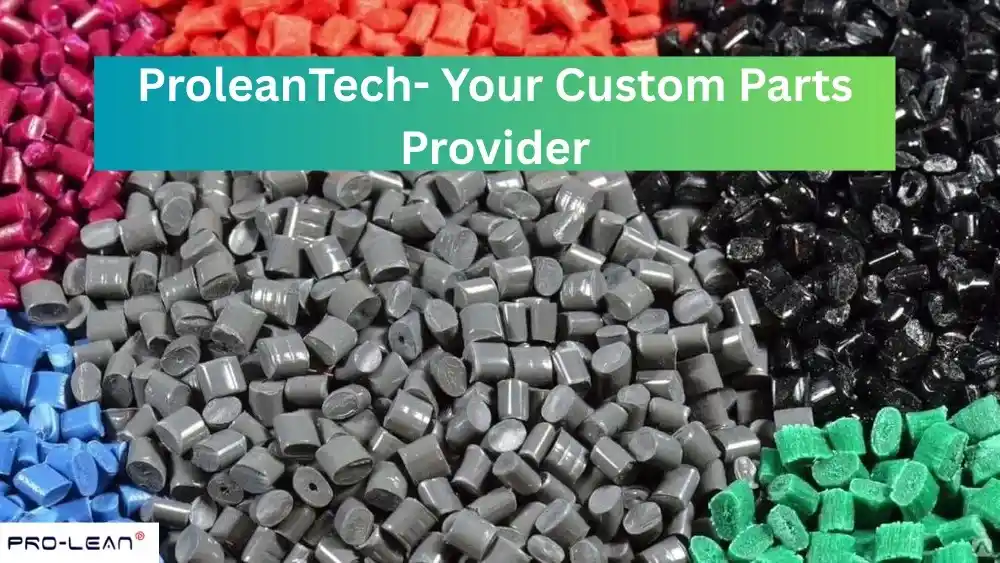 Colorful plastic granules from Ancastings, a custom parts provider.