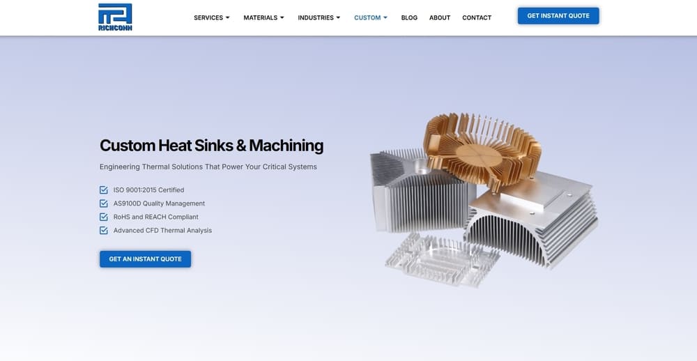 Ancastings Custom Heat Sink Machining