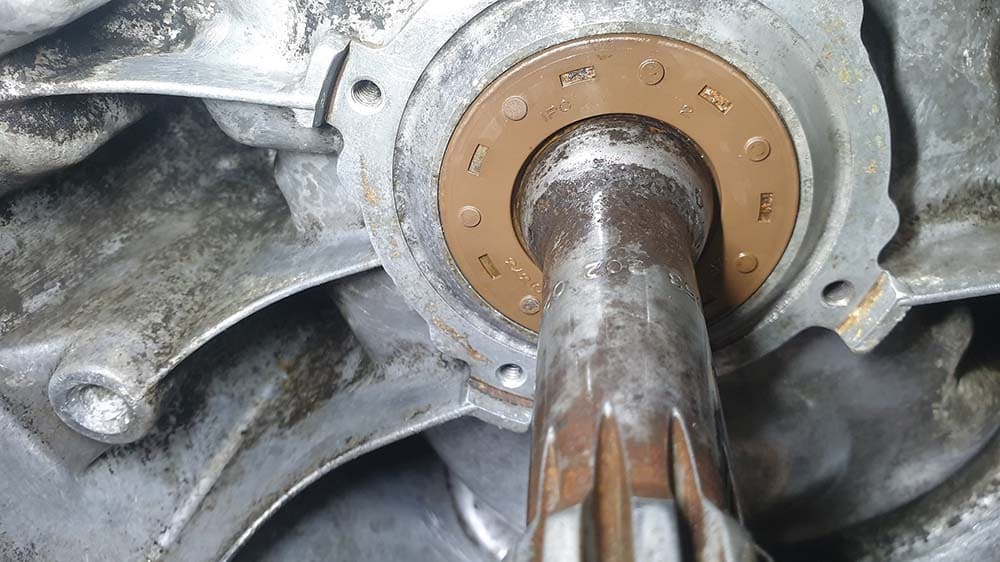Rusty engine shaft