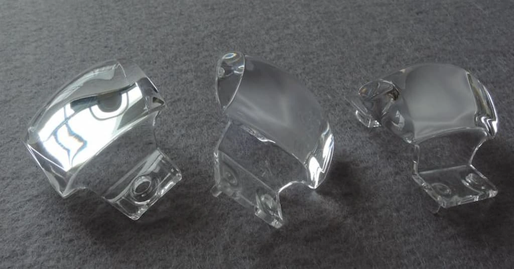 Three tail light covers made with polycarbonate and acrylic