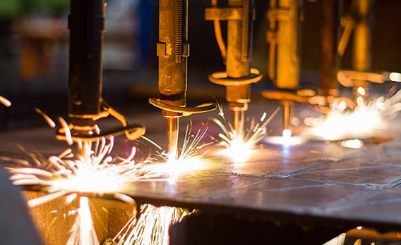 an aircraft part undergoing cnc machining process
