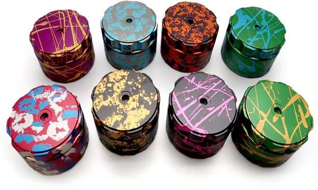 anodized components with carefully applied color combinations