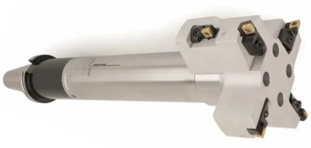 A precision boring head with multiple carbide insert cutting tools