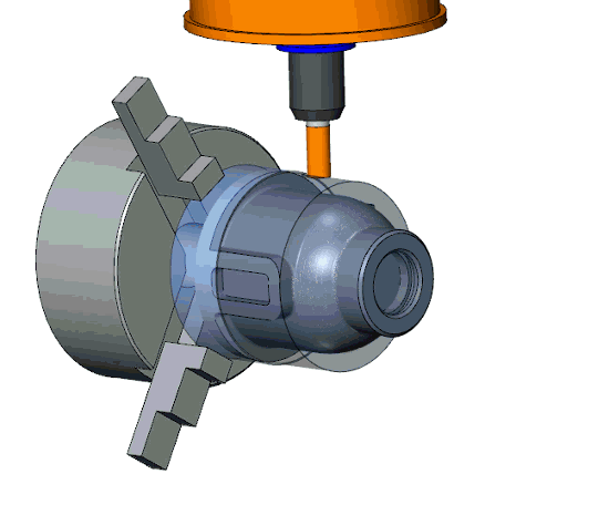 cad of cnc turning and milling