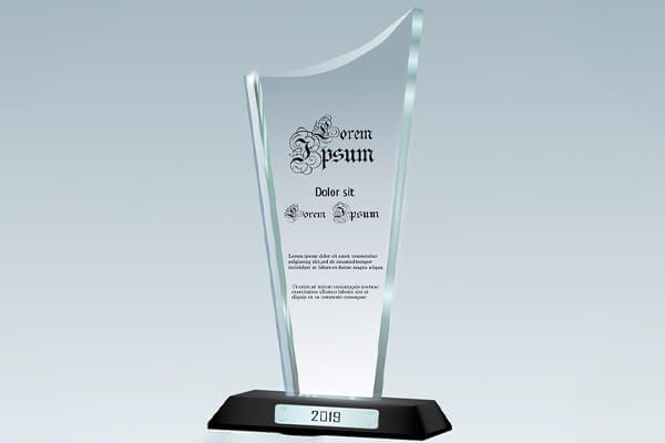 engraved acrylic award