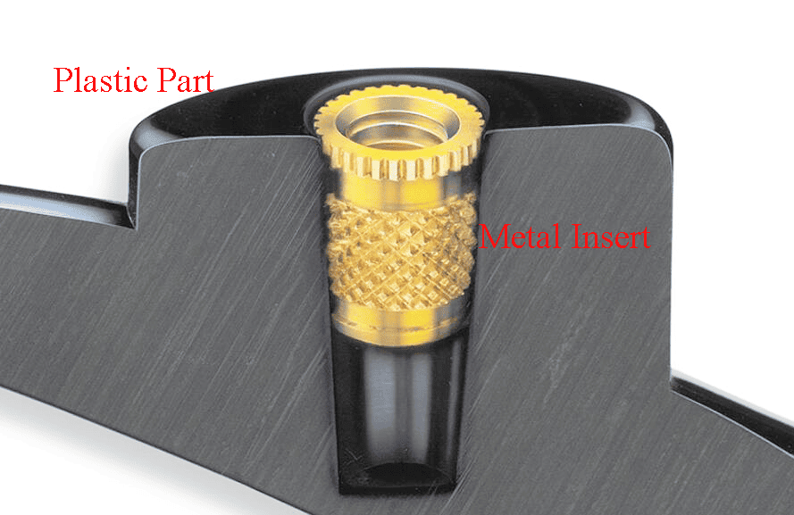 metal insert in plastic part