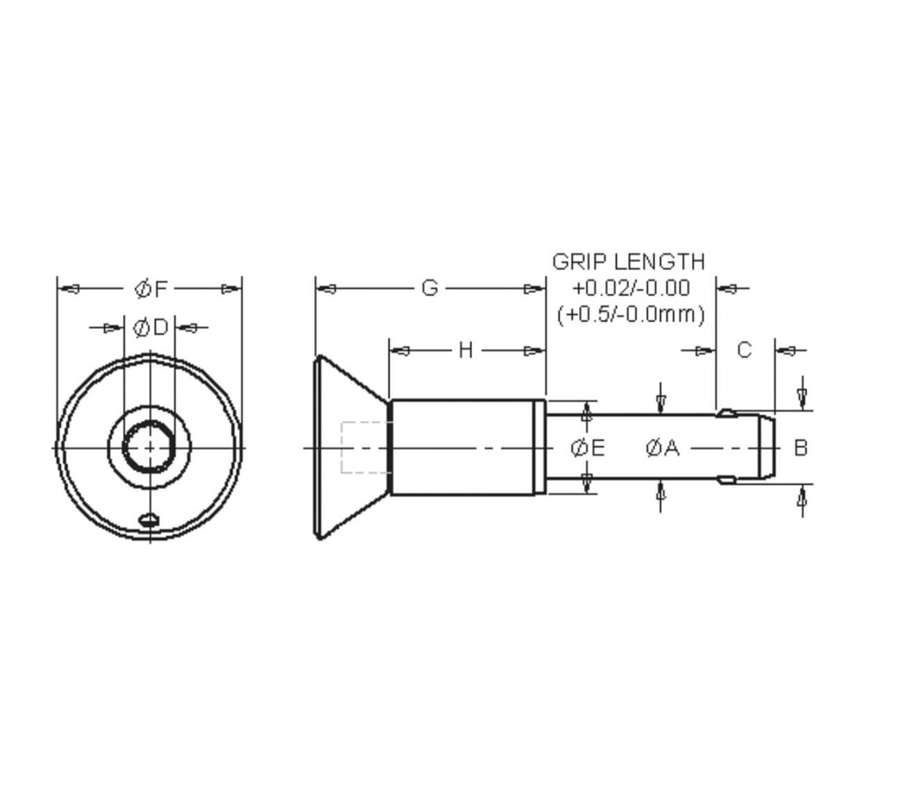 recessed-button pin-drawing