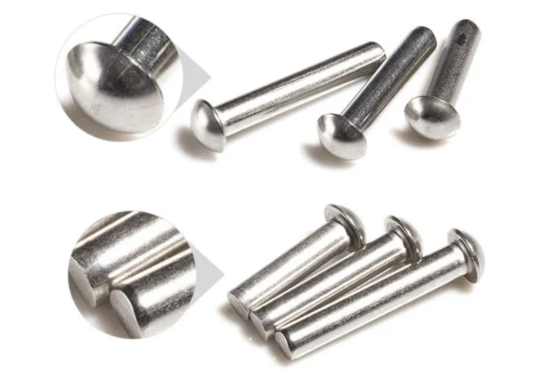 Four Different Type of Rivets